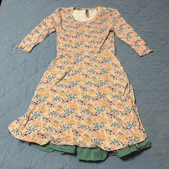 Matilda Jane Floral Print Dress with Contrast Hem – Women’s Small - Picture 1 of 5